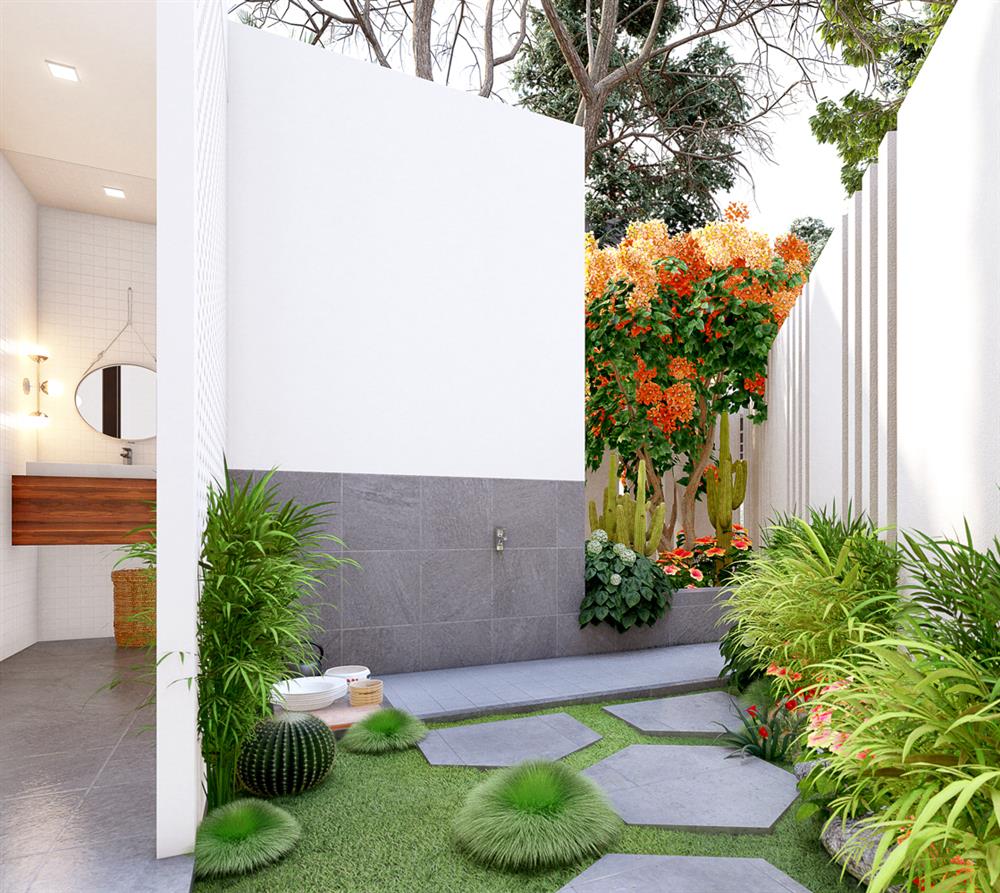 Ngôi nhà nhỏ hẹp ở Nghệ An vẫn đủ sân vườn, không gian sống xanh-3