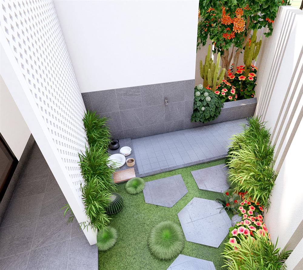 Ngôi nhà nhỏ hẹp ở Nghệ An vẫn đủ sân vườn, không gian sống xanh-4