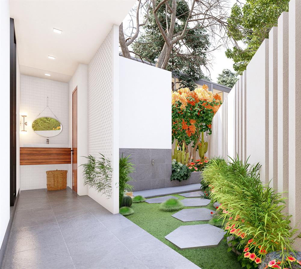 Ngôi nhà nhỏ hẹp ở Nghệ An vẫn đủ sân vườn, không gian sống xanh-5