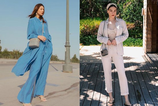 Học sao Việt lên đồ combo đồng màu mát mẻ, chẳng tốn công mix&match