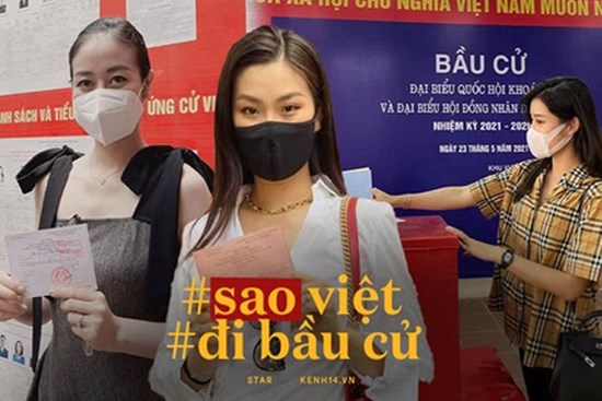 Sao Việt nô nức đi bầu cử: Tiểu Vy, Huyền My dậy sớm làm