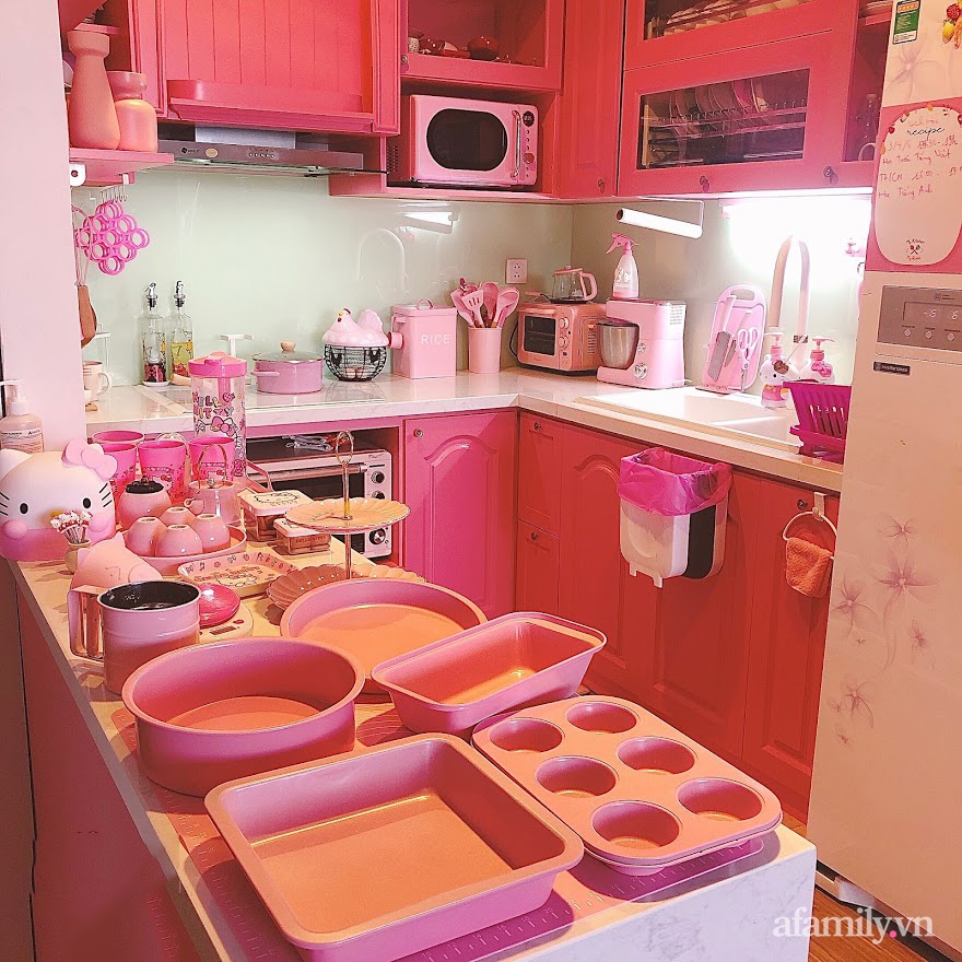 Căn hộ màu hường phấn tưởng chỉ có trong cổ tích ở Hà Nội, gia đình bật mí chi phí trang trí chỉ 80 triệu đồng-4