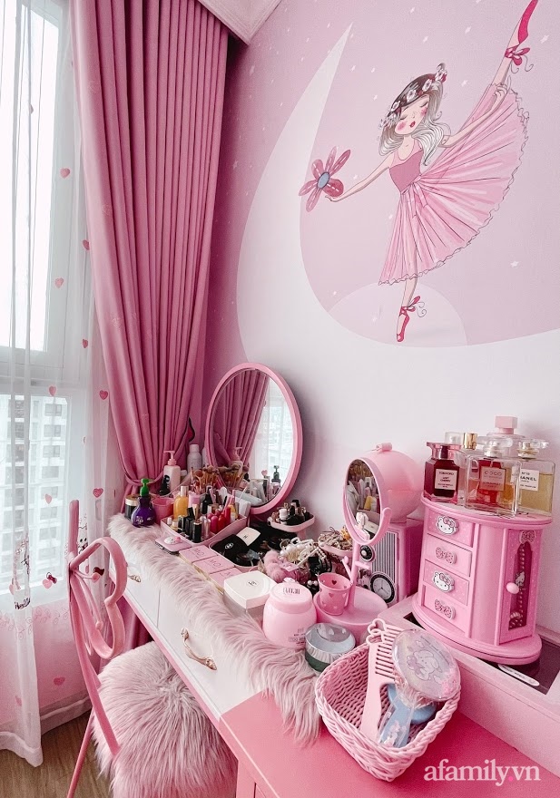 Căn hộ màu hường phấn tưởng chỉ có trong cổ tích ở Hà Nội, gia đình bật mí chi phí trang trí chỉ 80 triệu đồng-10