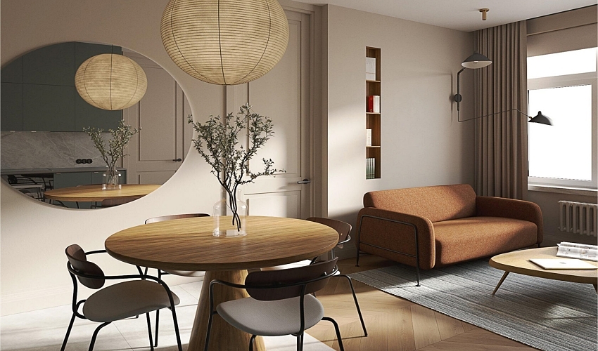 Bầu không khí tĩnh lặng, bình yên trong căn hộ decor với phong cách thiền có diện tích 25m²-1