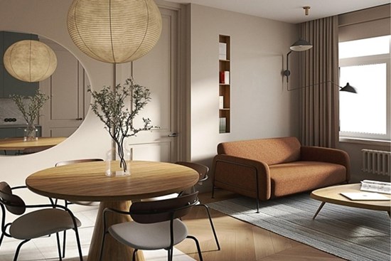 Bầu không khí tĩnh lặng, bình yên trong căn hộ decor với phong cách thiền có diện tích 25m²