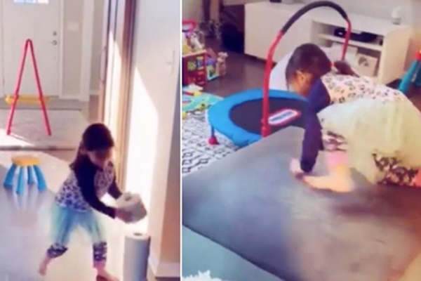 Nhờ chồng trông con để ra ngoài, mẹ trẻ quay về thấy 2 bé khóc ầm ĩ ở cửa, nhìn vào trong nhà thì hạn hán lời-11