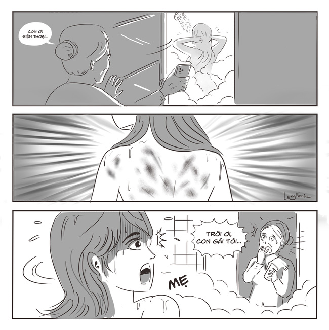 Con gái đã lấy chồng về chơi khiến tôi rất vui, tình cờ đẩy cửa nhà tắm và nhìn cơ thể trần trụi của nó mà tôi bàng hoàng đau xót-1