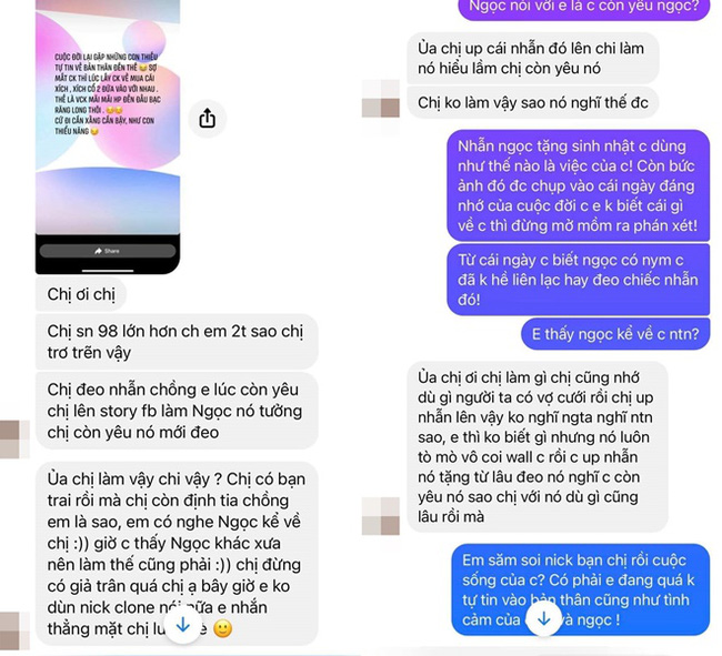 Đăng ảnh lỡ dính vật kỷ niệm của tình cũ, cô gái bị vợ người ta dằn mặt, gửi kèm clip giường chiếu để khoe khoang!-2