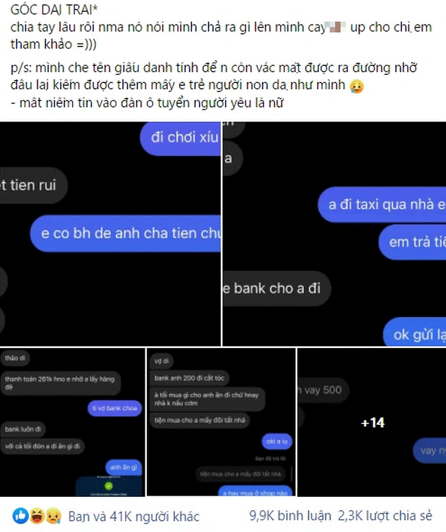 Màn bóc phốt người yêu cũ gây bão: Loạt yêu cầu của gã đàn ông bỉ ổi và biểu hiện kì lạ của cô gái-1