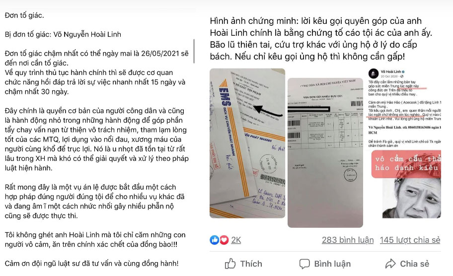 Nóng: Xôn xao tin cô gái nhận được ủy quyền của mạnh thường quân, chính thức khởi kiện nghệ sĩ Hoài Linh lừa đảo lạm dụng tín nhiệm chiếm đoạt tài sản hơn 300 triệu đồng!?-2