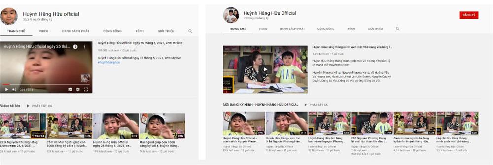 Sau 1 đêm loạt kênh Youtube giả mạo của con trai bà Phương Hằng đạt số người theo dõi đánh bật kênh chính chủ, video nào cũng hàng trăm nghìn người xem-2