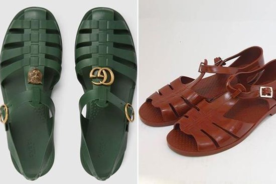 Dép hàng hiệu nhìn như hàng chợ, “bóc giá” mới thấy cháy túi