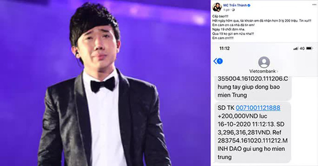 Sau Hoài Linh đến Trấn Thành bị nghi có khúc mắc về tiền quyên góp từ thiện-2
