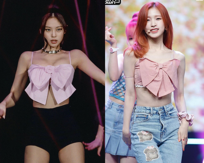 Trễ vai kẻ caro hồng Jennie blackpink | Shopee Việt Nam