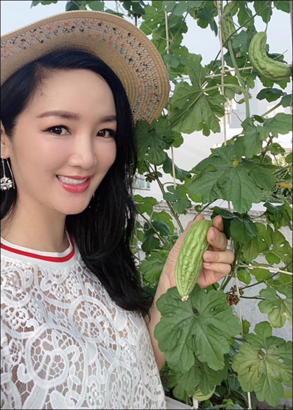 Biệt thự sang trọng ít ai biết của Hoa hậu Giáng My, hoa tươi ngập từ nhà ra ngõ-12