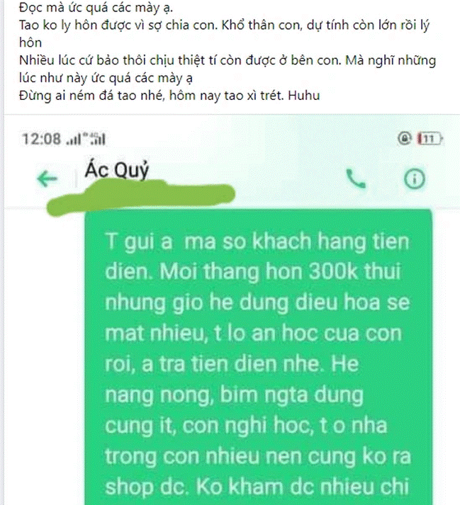 Ly thân nhưng vẫn sống chung nhà, vợ nhắn tin đòi chồng tiền điện thì nhận đáp trả chỉ 4 từ cực phẫn nộ!-1