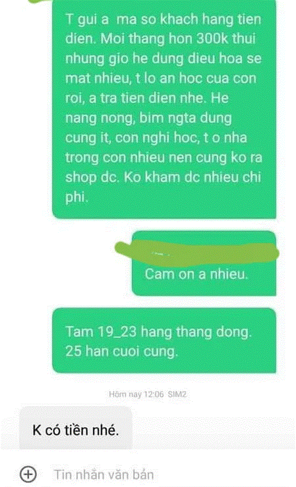 Ly thân nhưng vẫn sống chung nhà, vợ nhắn tin đòi chồng tiền điện thì nhận đáp trả chỉ 4 từ cực phẫn nộ!-2