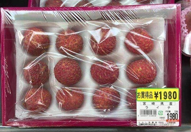 Bất ngờ giá bán quả vải Việt Nam ở siêu thị Nhật lên tới nửa triệu mỗi kg-4