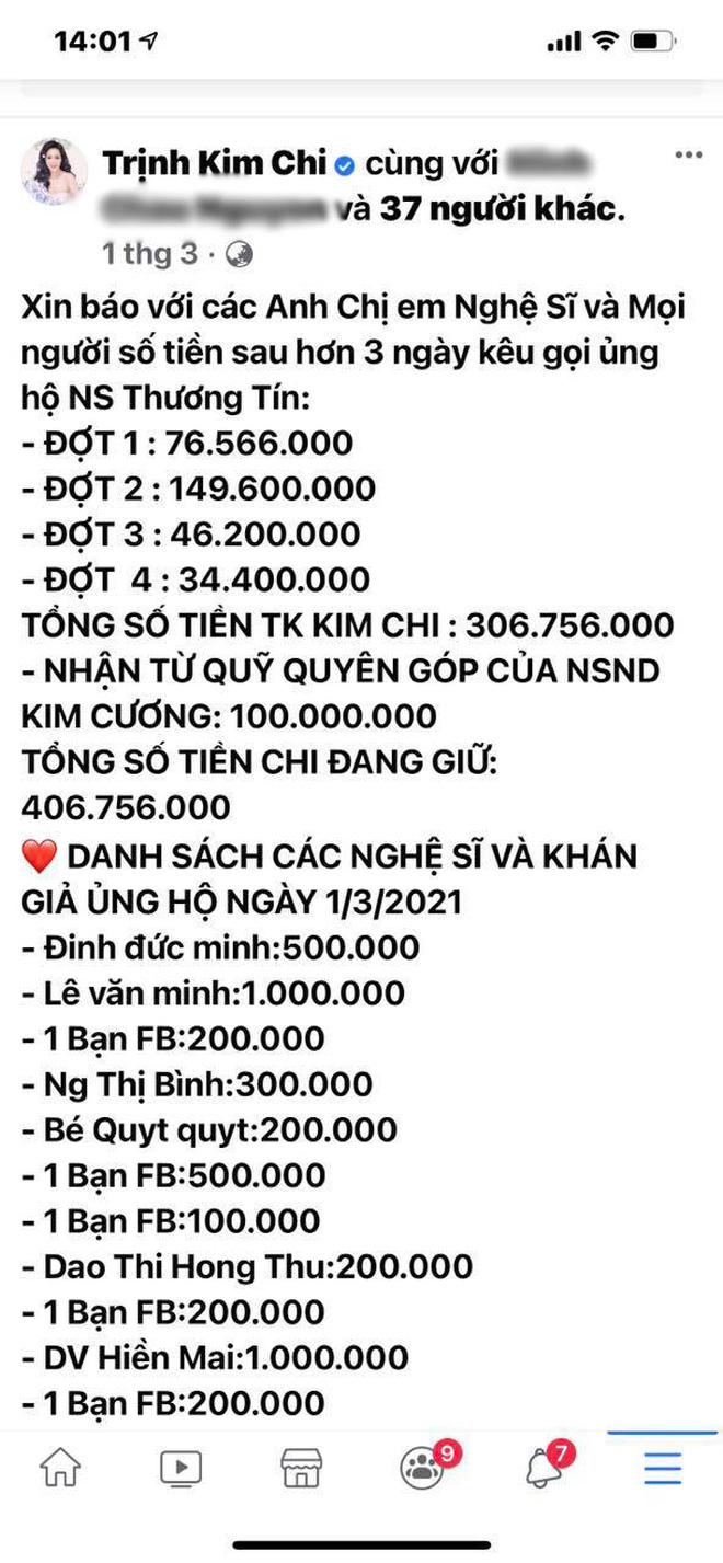 NS Trịnh Kim Chi lên tiếng khi bị tố dàn dựng bệnh tình của NS Thương Tín để kêu gọi từ thiện: Đừng tàn nhẫn với chúng tôi như vậy”-2