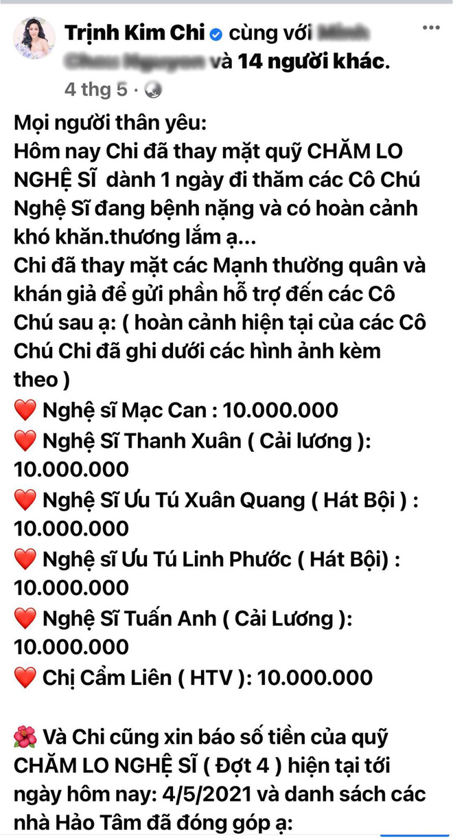 NS Trịnh Kim Chi lên tiếng khi bị tố dàn dựng bệnh tình của NS Thương Tín để kêu gọi từ thiện: Đừng tàn nhẫn với chúng tôi như vậy”-10