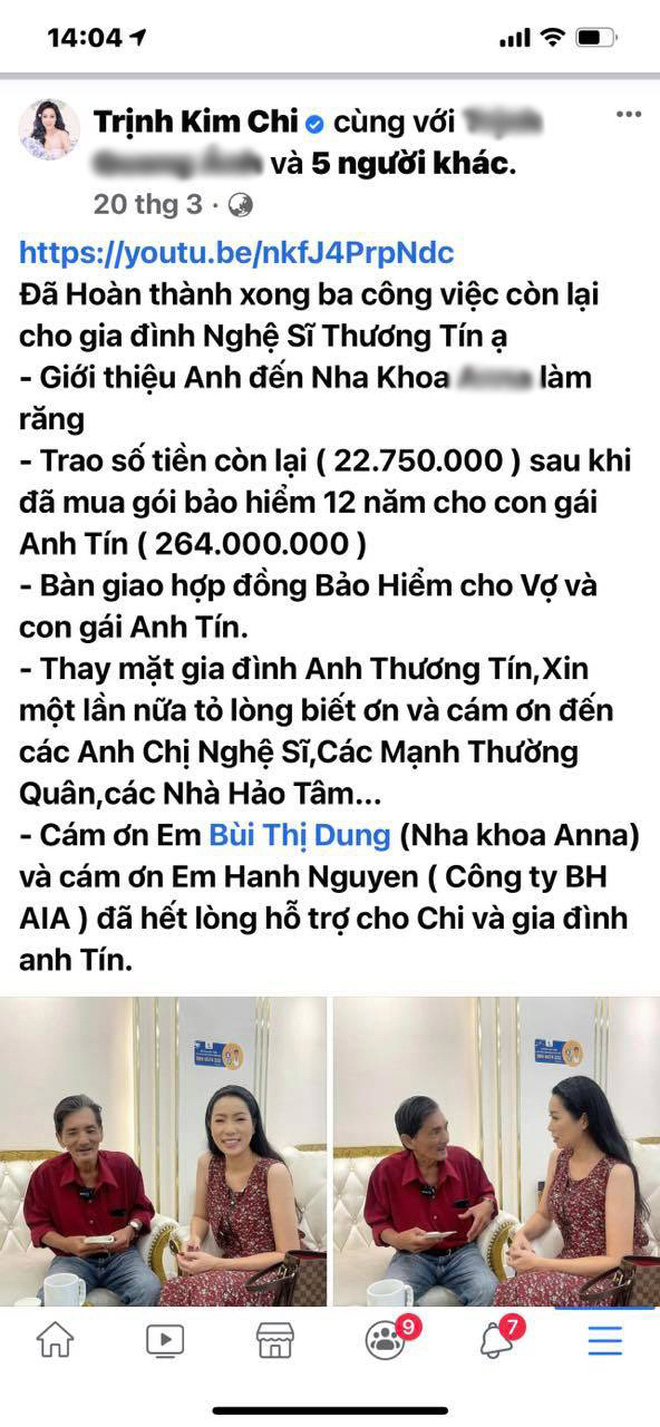 NS Trịnh Kim Chi lên tiếng khi bị tố dàn dựng bệnh tình của NS Thương Tín để kêu gọi từ thiện: Đừng tàn nhẫn với chúng tôi như vậy”-4