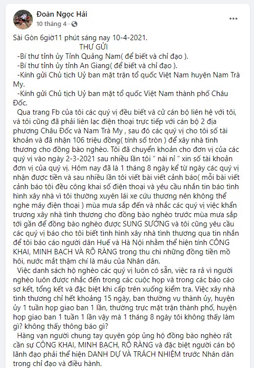 Mong dư luận tha lỗi cho Hoài Linh, ông Đoàn Ngọc Hải bị chất vấn: Ông từng quyết liệt đòi lại 100 triệu tiền từ thiện bị chậm-4