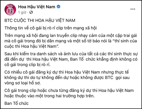 BTC Hoa hậu Việt Nam 2020 lên tiếng vụ người đẹp 9x lộ clip nóng: Cô ấy không được xem là thí sinh-3