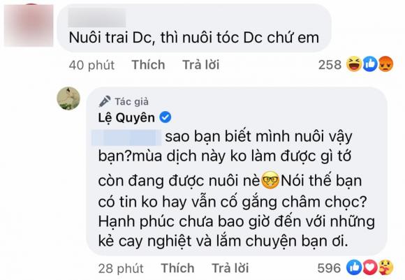 Lệ Quyên đáp trả khi bị mỉa mai nuôi trai-2