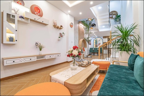 Vợ chồng Đà Nẵng thiết kế ngôi nhà 55m2 siêu xinh, giếng trời thông thoáng lấy ánh sáng, góc nào cũng chill-1