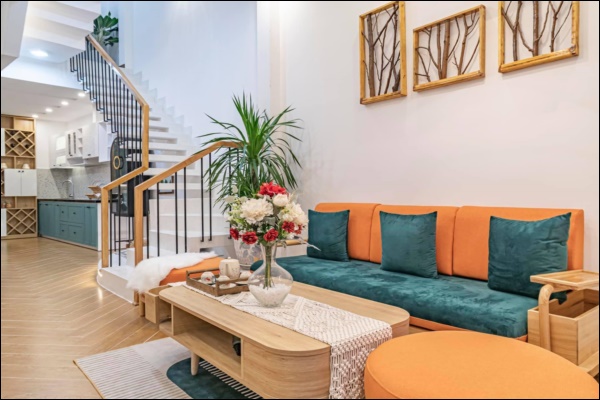 Vợ chồng Đà Nẵng thiết kế ngôi nhà 55m2 siêu xinh, giếng trời thông thoáng lấy ánh sáng, góc nào cũng chill-6