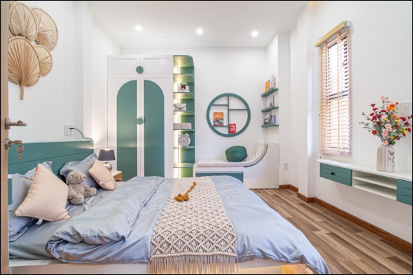 Vợ chồng Đà Nẵng thiết kế ngôi nhà 55m2 siêu xinh,&nbsp;giếng trời thông thoáng lấy ánh sáng, góc nào cũng chill-19