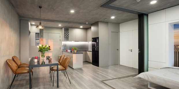 Căn hộ 65m2 của trai độc thân, nội thất hết 550 triệu, đập thông tường làm chiếc hộp hack diện tích rất đáng học hỏi-3