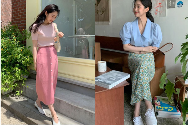 Chân váy có thêm chi tiết này thì nàng 1m55 trông như 1m65, cặp chân được kéo dài tít tắp-13