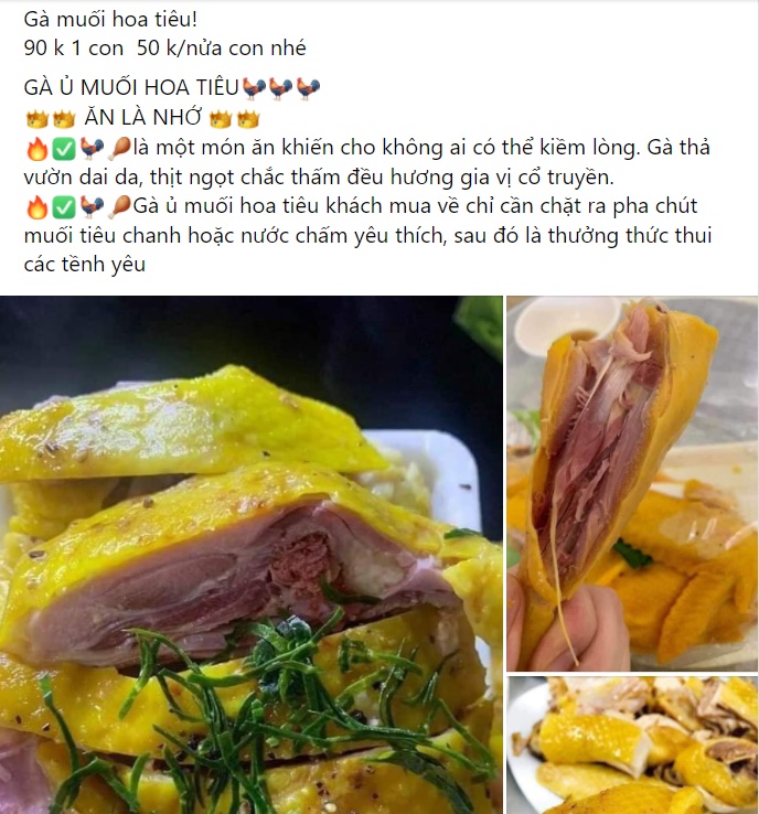 Chợ mạng bạt ngàn gà ủ muối hoa tiêu giá siêu rẻ chỉ 34k/nửa con-2