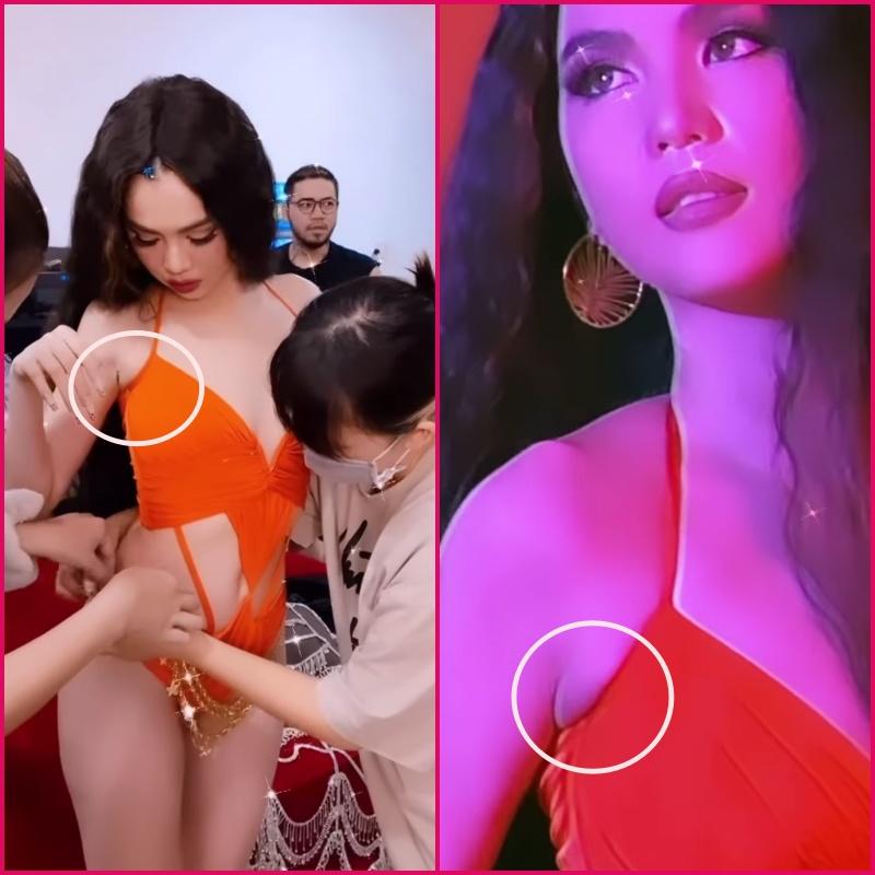 Quá tự tin vào vóc dáng, Ngọc Trinh lộ lằn mỡ lưng và mỡ nách thâm xì-2