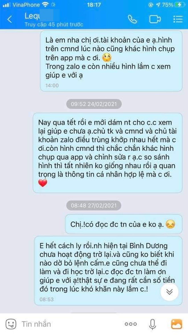 Cô gái kêu cứu” vì chuyển nhầm 30 triệu, đòi suốt 6 tháng chưa được, FC Thủy Tiên tố mạnh thường quân lươn lẹo?-2