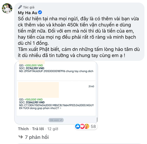 Giữa loạt drama ồn ào chuyện từ thiện, Âu Hà My công khai luôn hoá đơn: 1 đồng cũng cần minh bạch-3