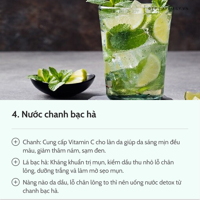 7 loại nước chanh detox tốt nhất: Giúp da dẻ trắng mịn, bụng gọn eo thon chẳng gợn mỡ thừa-6
