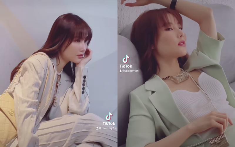 Giãn cách xã hội: Mỹ nhân Việt lên đồ sang chảnh, tận dụng mọi góc nhà sống ảo-5