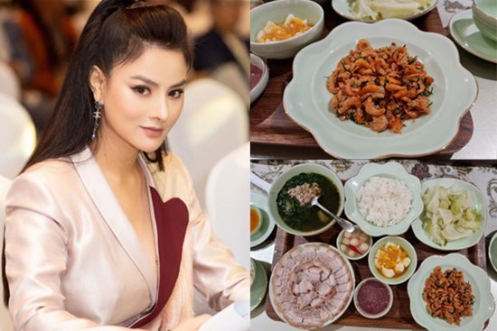 Siêu mẫu Vũ Thu Phương đảm đang nấu ăn ngày dịch, toàn món ngon đậm đà vị Bắc cực hao cơm
