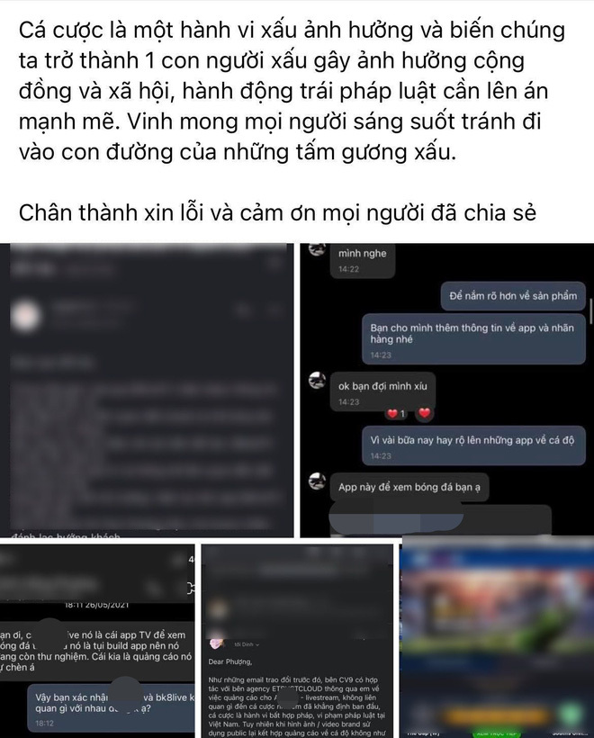 Công Vinh lên tiếng về nghi vấn PR cho ứng dụng cá độ bóng đá: Tuyên bố bị lợi dụng và mời luật sư vào cuộc!-2