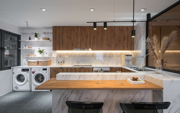 Căn hộ cải tạo của chồng nghiện nhà, vợ yêu bếp, chi phí hết 850 triệu, thành quả chỉ biết thốt lên: May mà nghe KTS!-12