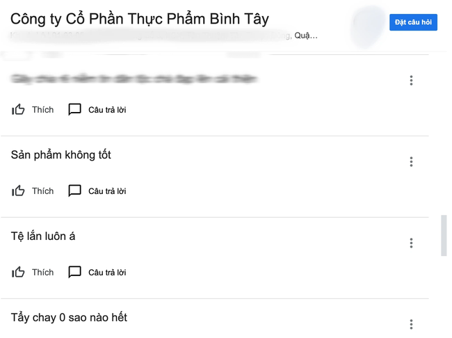 Công ty Bình Tây của bà Lê Thị Giàu bất ngờ nhận hàng loạt vote 1 sao trên Google, chuyện gì đang xảy ra?-2