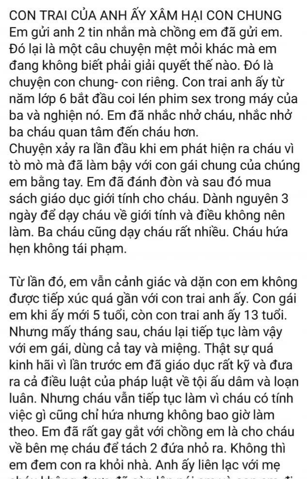 Con trai riêng của chồng xâm hại con gái chung: Câu chuyện đang khiến những người làm cha mẹ phẫn nộ và xót xa-1
