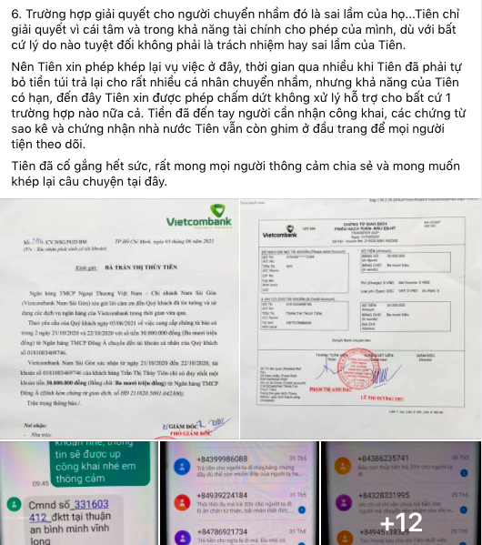 Thủy Tiên chính thức nói về khoản tiền 30 triệu gửi nhầm: Đó là sai lầm của họ, tuyệt đối không phải là trách nhiệm hay sai lầm của Tiên-2