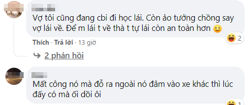 Vợ thi trượt bằng lái xe lần 3, chồng ra sức động viên nhưng pha lật mặt sau lưng mới đáng bàn-4