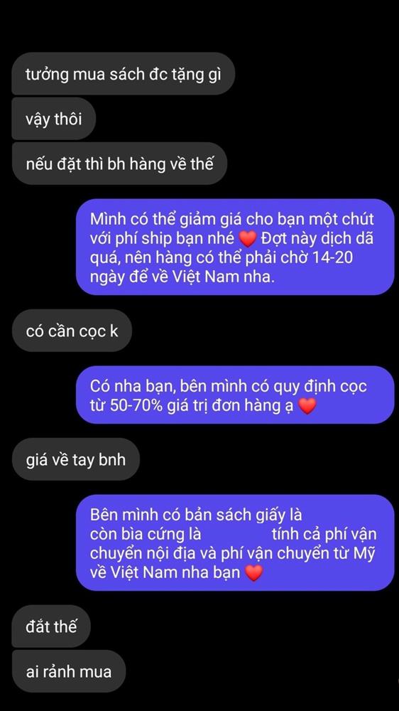 Nhiều khách mua hàng online hỏi cộc lốc Giá, bao tiền, inbox-2