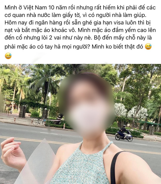 Beauty vloger nổi tiếng gây tranh cãi khi đăng status: Bộ đến cơ quan nhà nước là phải mặc áo có tay hả mọi người?-1