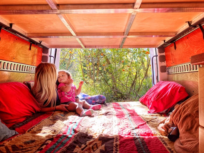 Cặp vợ chồng mê xê dịch hô biến chiếc xe tải thành không gian sống di động cho 5 người du lịch quanh châu Âu-3