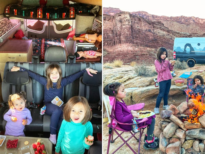 Cặp vợ chồng mê xê dịch hô biến chiếc xe tải thành không gian sống di động cho 5 người du lịch quanh châu Âu-8